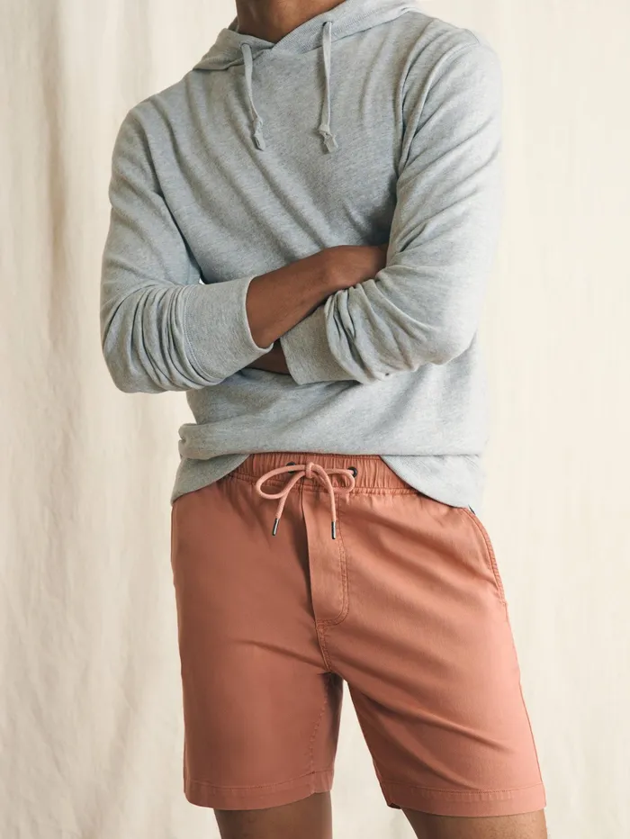 Men Shorts Faherty Essential Drawstring Short 65quot Inseam Copperhead