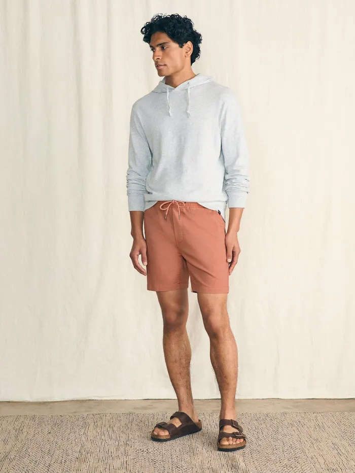 Men Shorts Faherty Essential Drawstring Short 65quot Inseam Copperhead