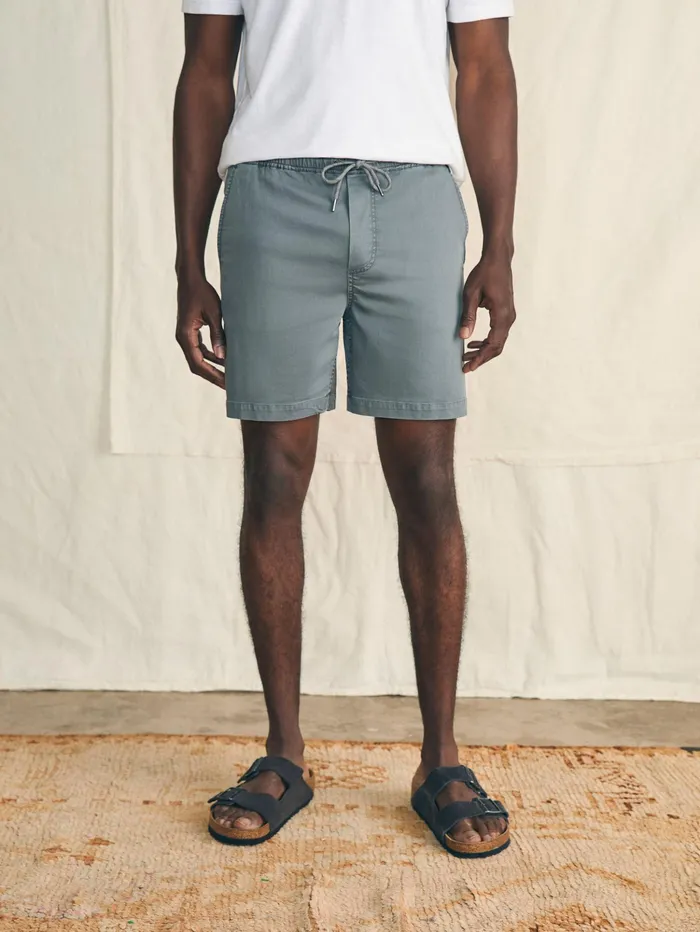Men Shorts Faherty Essential Drawstring Short 65quot Inseam Ember