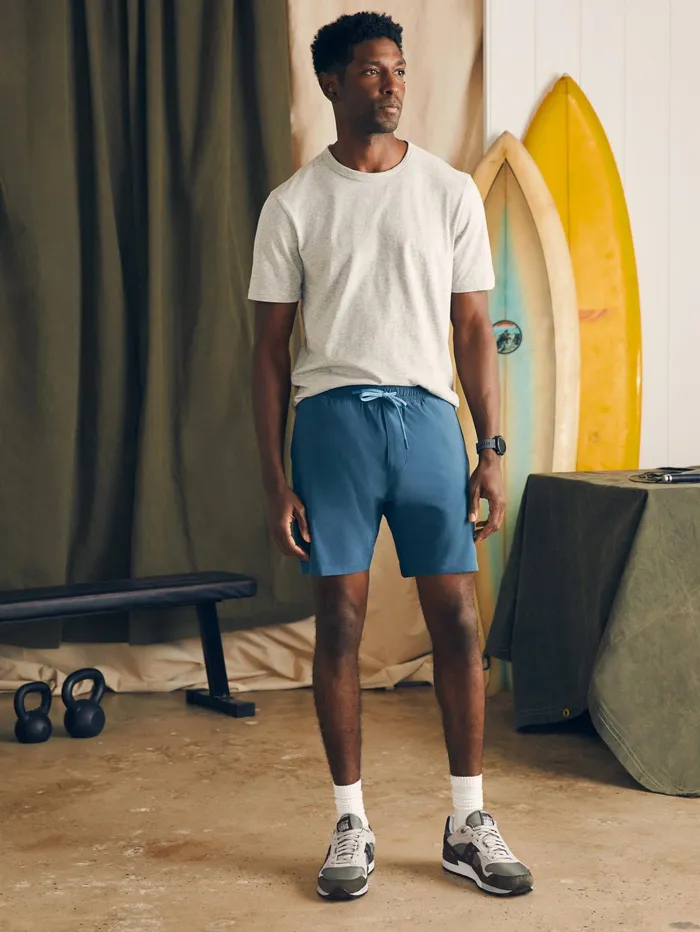 Men Shorts Faherty Shorelite Active Swim Short 7quot Inseam Offshore Storm
