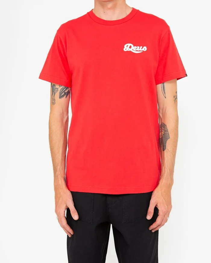 Men Speed Flop Tee 8211 Rocco Red Deus Ex Machina Tees