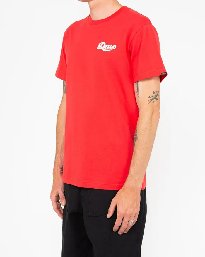 Men Speed Flop Tee 8211 Rocco Red Deus Ex Machina Tees Men Speed Flop Tee 8211 Rocco Red Deus Ex Machina Tees