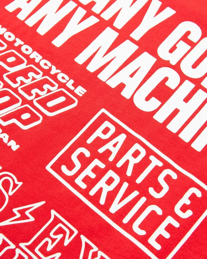 Men Speed Flop Tee 8211 Rocco Red Deus Ex Machina Tees Men Speed Flop Tee 8211 Rocco Red Deus Ex Machina Tees