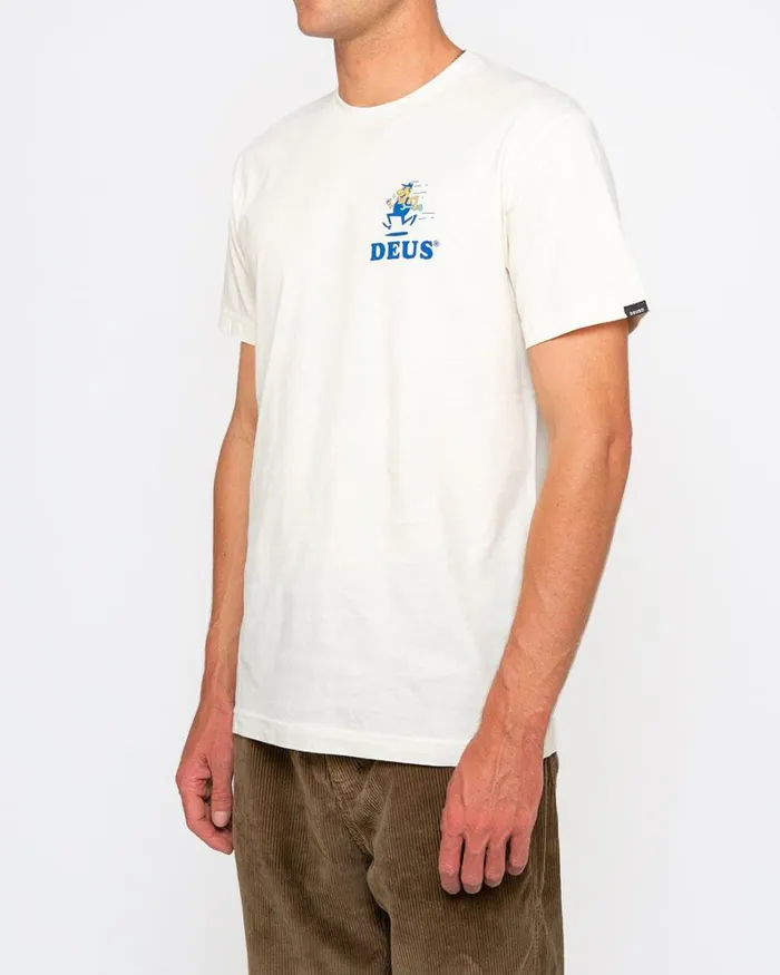 Men Speedy Tee 8211 Vintage White Deus Ex Machina Tees Men Speedy Tee 8211 Vintage White Deus Ex Machina Tees