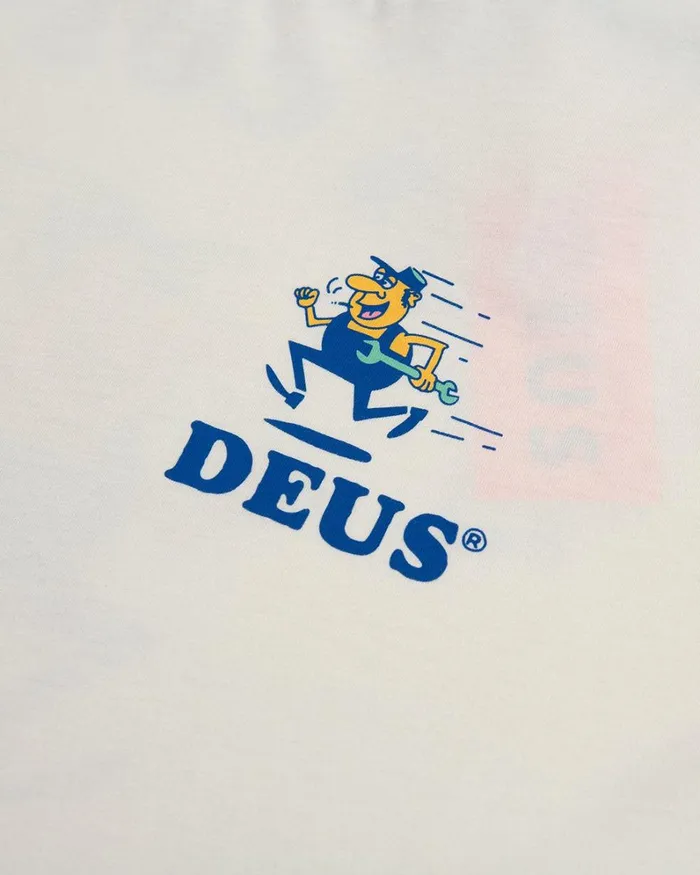 Men Speedy Tee 8211 Vintage White Deus Ex Machina Tees Men Speedy Tee 8211 Vintage White Deus Ex Machina Tees
