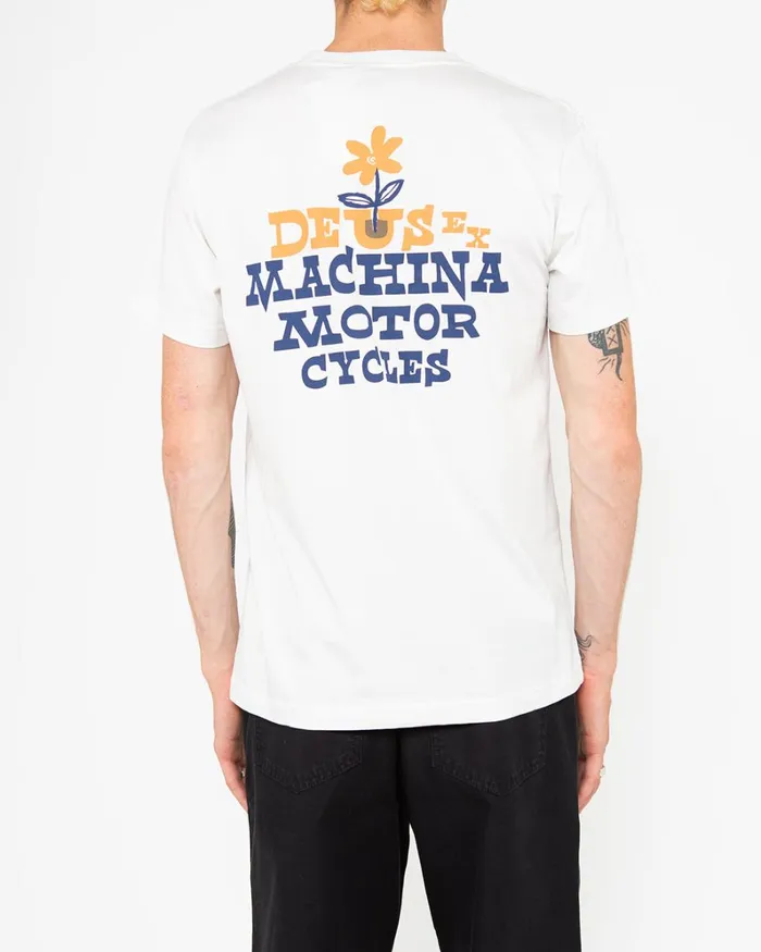 Men Sprung Tee 8211 Vintage White Deus Ex Machina Tees Men Sprung Tee 8211 Vintage White Deus Ex Machina Tees