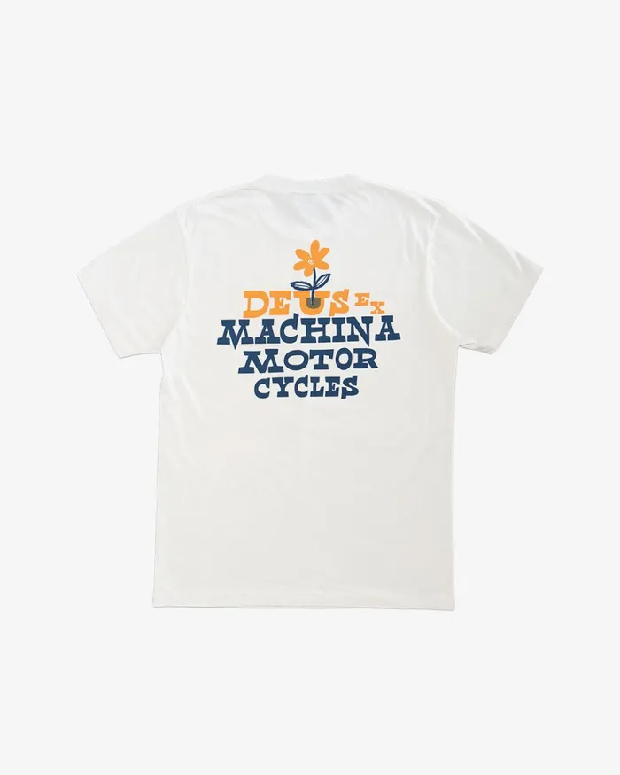 Men Sprung Tee 8211 Vintage White Deus Ex Machina Tees Men Sprung Tee 8211 Vintage White Deus Ex Machina Tees