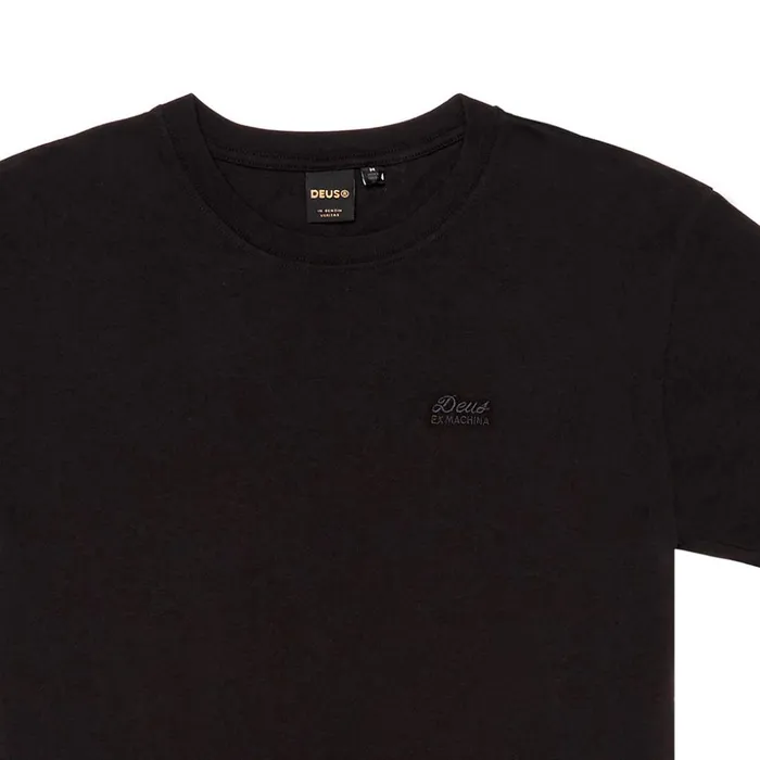 Men Standard Embroidered Tee 8211 Black Deus Ex Machina Tees Men Standard Embroidered Tee 8211 Black Deus Ex Machina Tees
