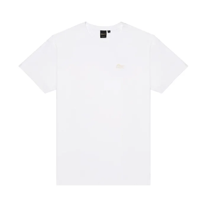 Men Standard Embroidered Tee 8211 White Deus Ex Machina Tees Men Standard Embroidered Tee 8211 White Deus Ex Machina Tees