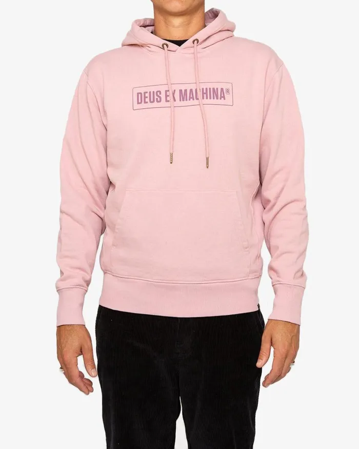 Men Subterrain Hoodie 8211 Zephyr Pink Deus Ex Machina HoodiesFleece