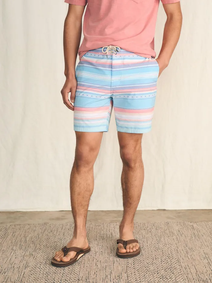 Men Swim Faherty Sunwashed Boardshort Island Sunrise