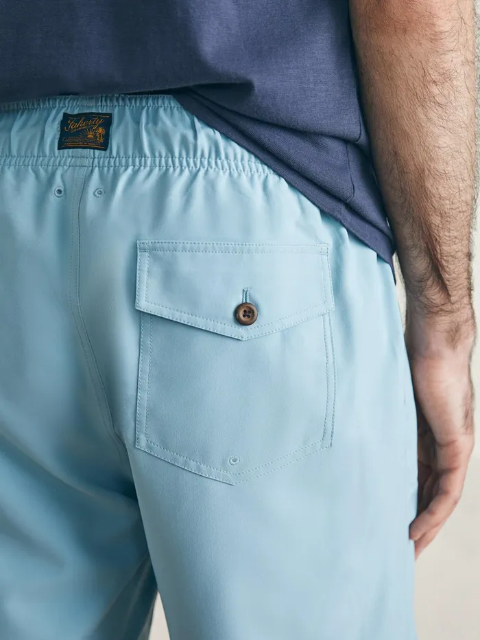 Men Swim Faherty Sunwashed Trunk Patina Pool