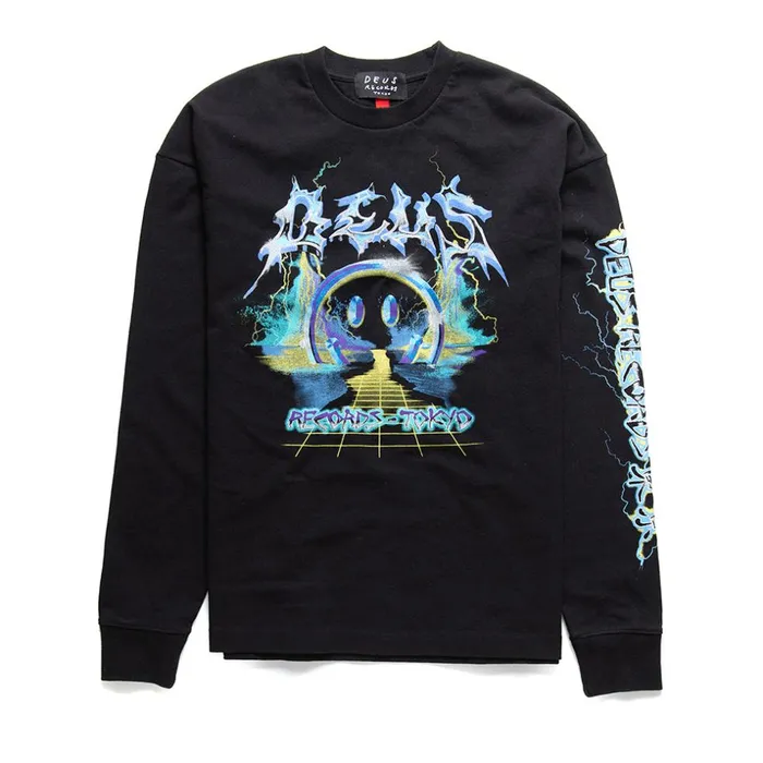 Men Sympathy Long Sleeve Tee 8211 Phantom Black Deus Ex Machina Tees