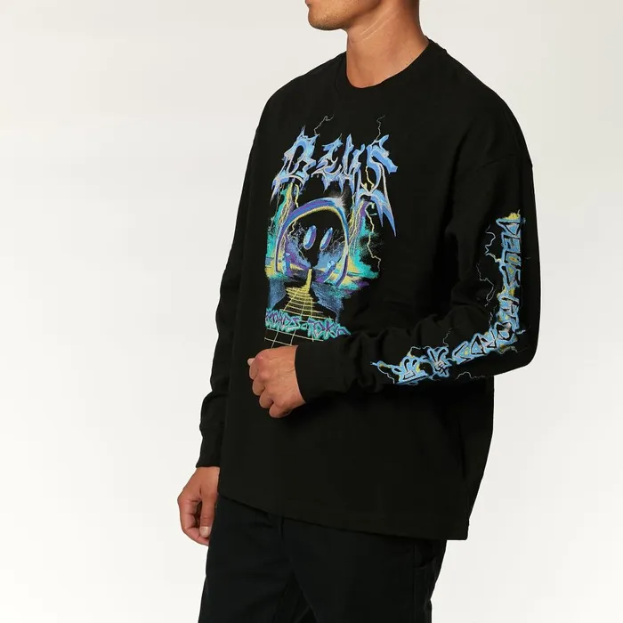 Men Sympathy Long Sleeve Tee 8211 Phantom Black Deus Ex Machina Tees Men Sympathy Long Sleeve Tee 8211 Phantom Black Deus Ex Machina Tees