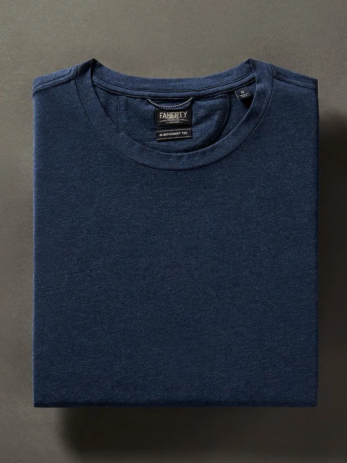 Men TShirts and Henleys Faherty Movement ShortSleeve TShirt Great Falls Heather Men TShirts and Henleys Faherty Movement ShortSleeve TShirt Great Falls Heather