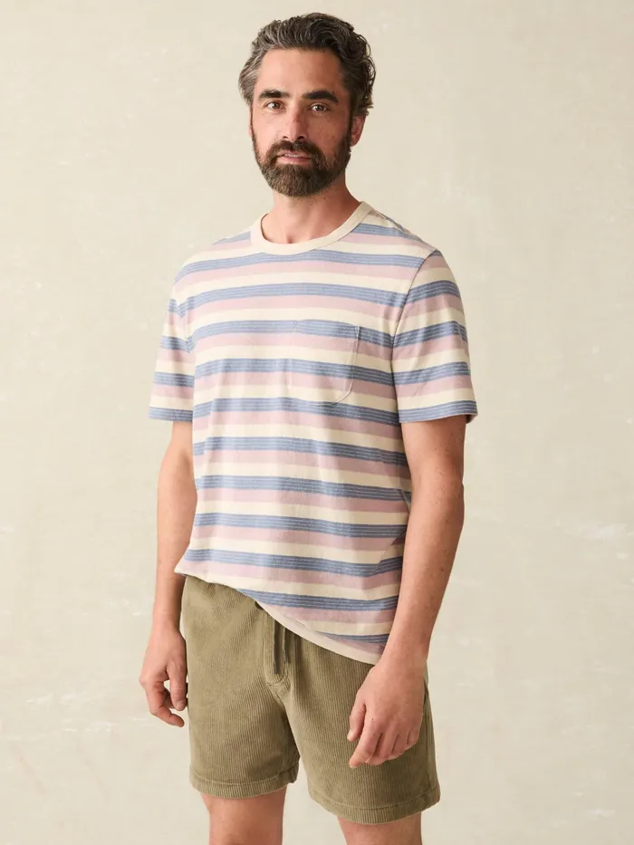 Men TShirts and Henleys Faherty ShortSleeve Hemp Blend Tee Autumn Beach Ombre Men TShirts and Henleys Faherty ShortSleeve Hemp Blend Tee Autumn Beach Ombre