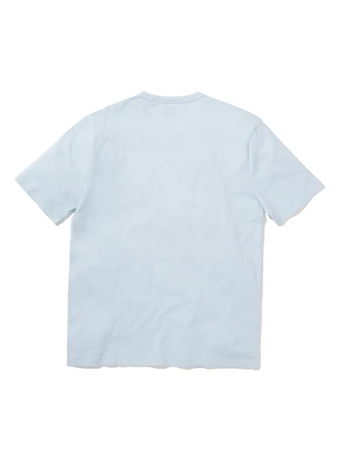 Men TShirts and Henleys Faherty Southampton ShortSleeve Crew TShirt Blue Oasis