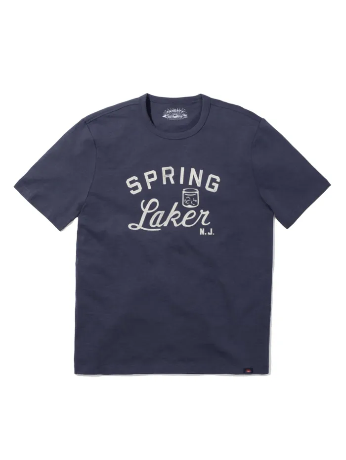 Men TShirts and Henleys Faherty Spring Lake ShortSleeve Crew TShirt Dune Navy Men TShirts and Henleys Faherty Spring Lake ShortSleeve Crew TShirt Dune Navy