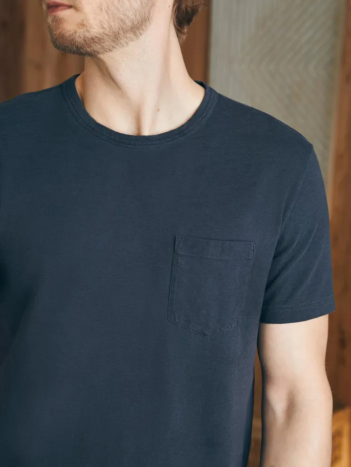 Men TShirts and Henleys Faherty Sunwashed Pocket Tee Washed Black Men TShirts and Henleys Faherty Sunwashed Pocket Tee Washed Black