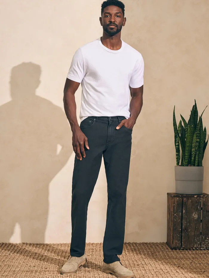 Men TShirts and Henleys Faherty Sunwashed Tee Tall White