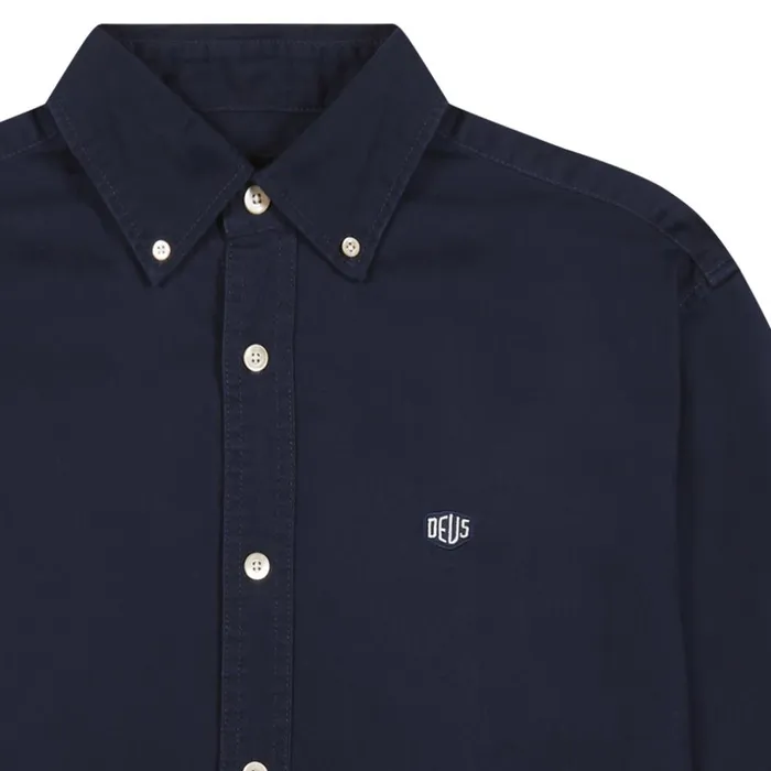 Men Terry Shield Shirt 8211 Navy Deus Ex Machina Shirts Men Terry Shield Shirt 8211 Navy Deus Ex Machina Shirts