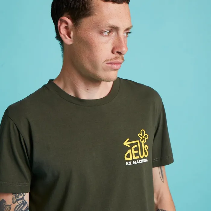 Men Thirst Tee 8211 Leaf Marle Deus Ex Machina Tees Men Thirst Tee 8211 Leaf Marle Deus Ex Machina Tees
