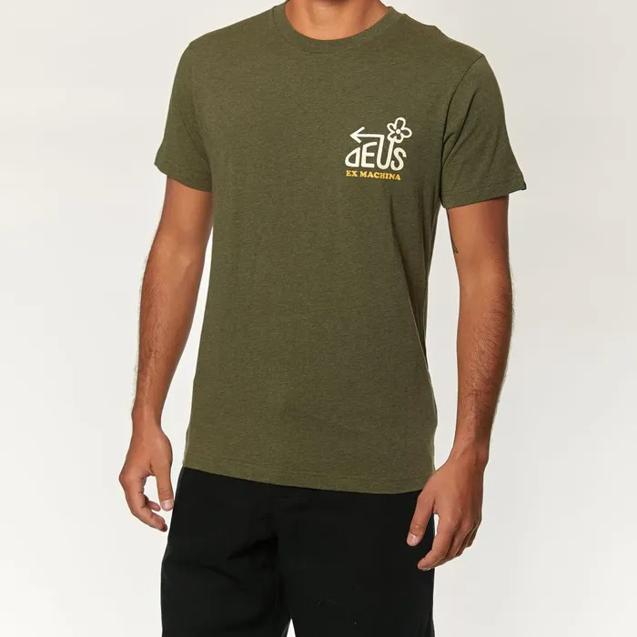 Men Thirst Tee 8211 Leaf Marle Deus Ex Machina Tees Men Thirst Tee 8211 Leaf Marle Deus Ex Machina Tees