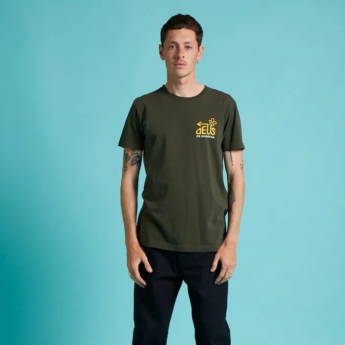 Men Thirst Tee 8211 Leaf Marle Deus Ex Machina Tees Men Thirst Tee 8211 Leaf Marle Deus Ex Machina Tees