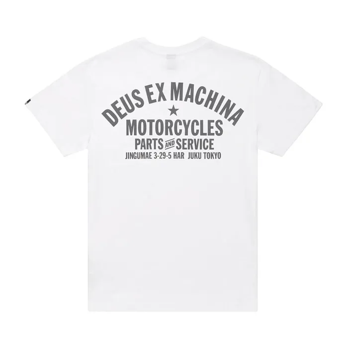 Men Tokyo Address Tee 8211 White Deus Ex Machina Tees