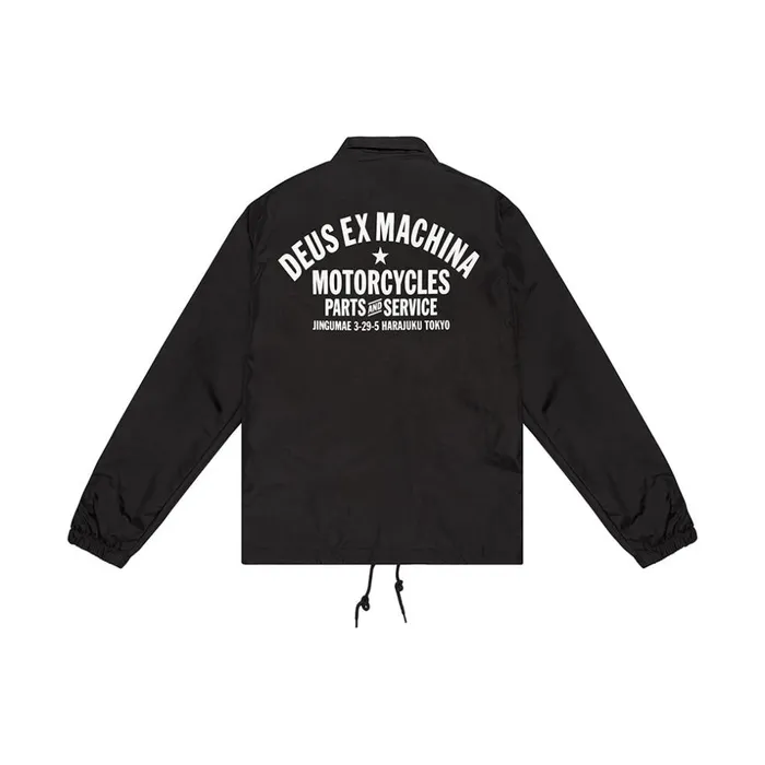 Men Tokyo Coach Jacket 8211 Black Deus Ex Machina Jackets