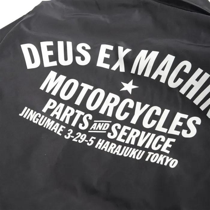 Men Tokyo Coach Jacket 8211 Black Deus Ex Machina Jackets Men Tokyo Coach Jacket 8211 Black Deus Ex Machina Jackets
