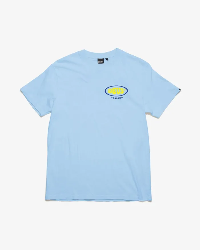 Men Topanga Recycled Tee 8211 Bell Blue Deus Ex Machina Tees