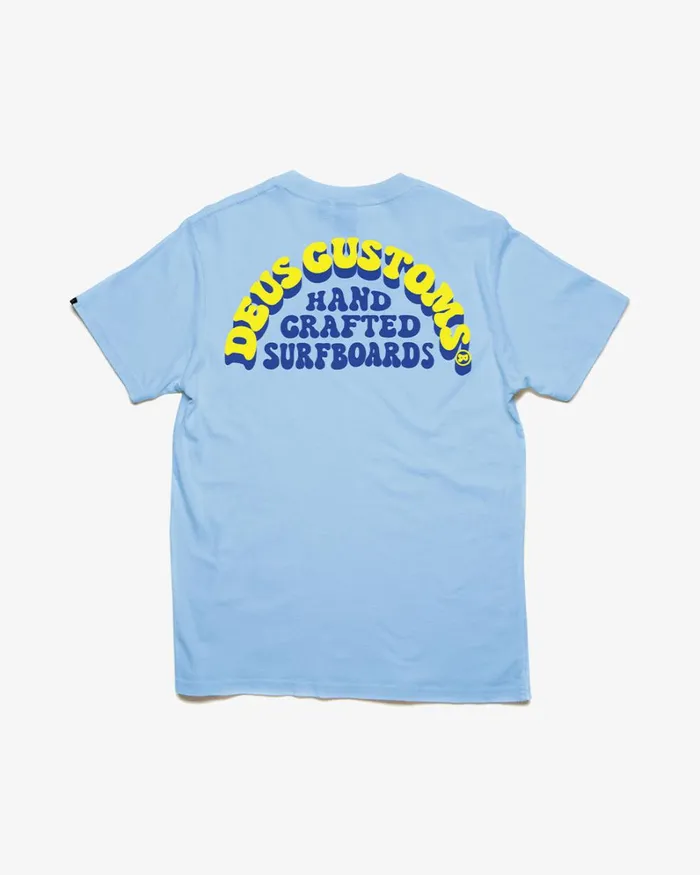 Men Topanga Recycled Tee 8211 Bell Blue Deus Ex Machina Tees Men Topanga Recycled Tee 8211 Bell Blue Deus Ex Machina Tees