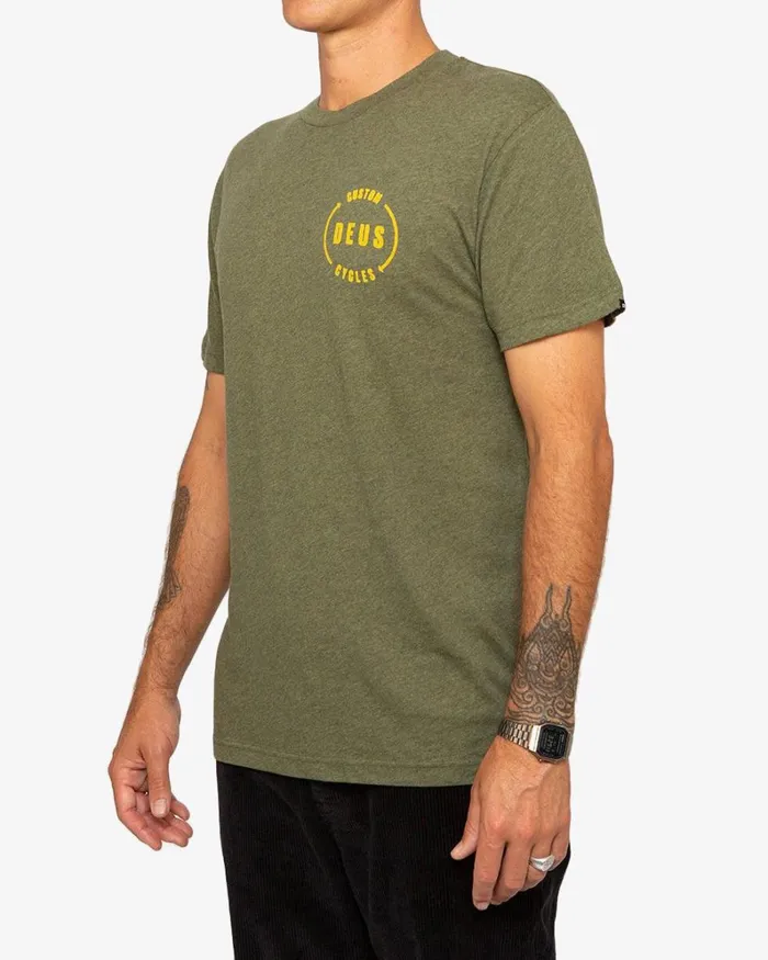 Men Turbulane Tee 8211 Leaf Marle Deus Ex Machina Tees Men Turbulane Tee 8211 Leaf Marle Deus Ex Machina Tees