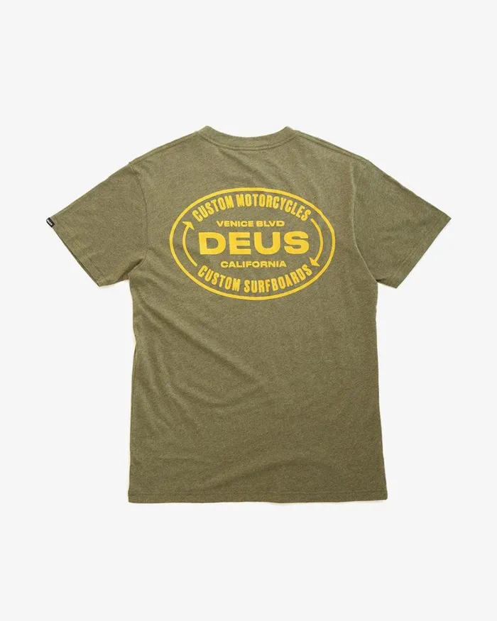 Men Turbulane Tee 8211 Leaf Marle Deus Ex Machina Tees Men Turbulane Tee 8211 Leaf Marle Deus Ex Machina Tees