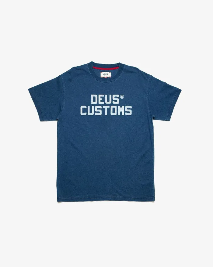 Men Twerkwear Indigo Tee 8211 Dark Indigo Deus Ex Machina Tees
