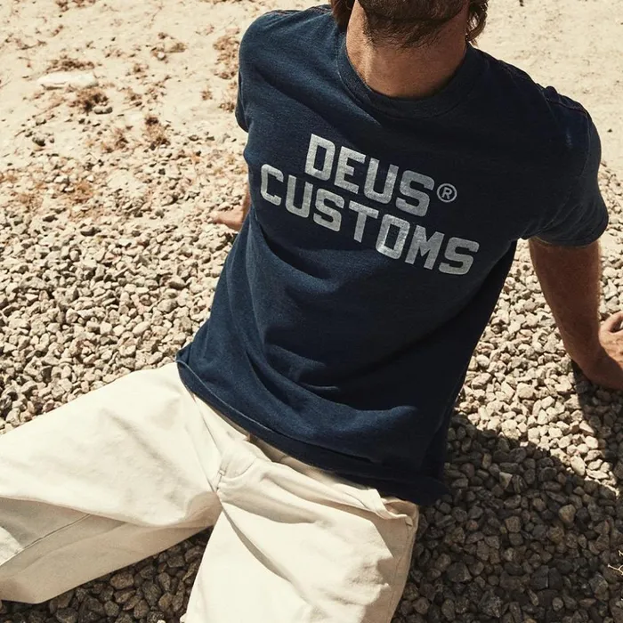 Men Twerkwear Indigo Tee 8211 Dark Indigo Deus Ex Machina Tees Men Twerkwear Indigo Tee 8211 Dark Indigo Deus Ex Machina Tees
