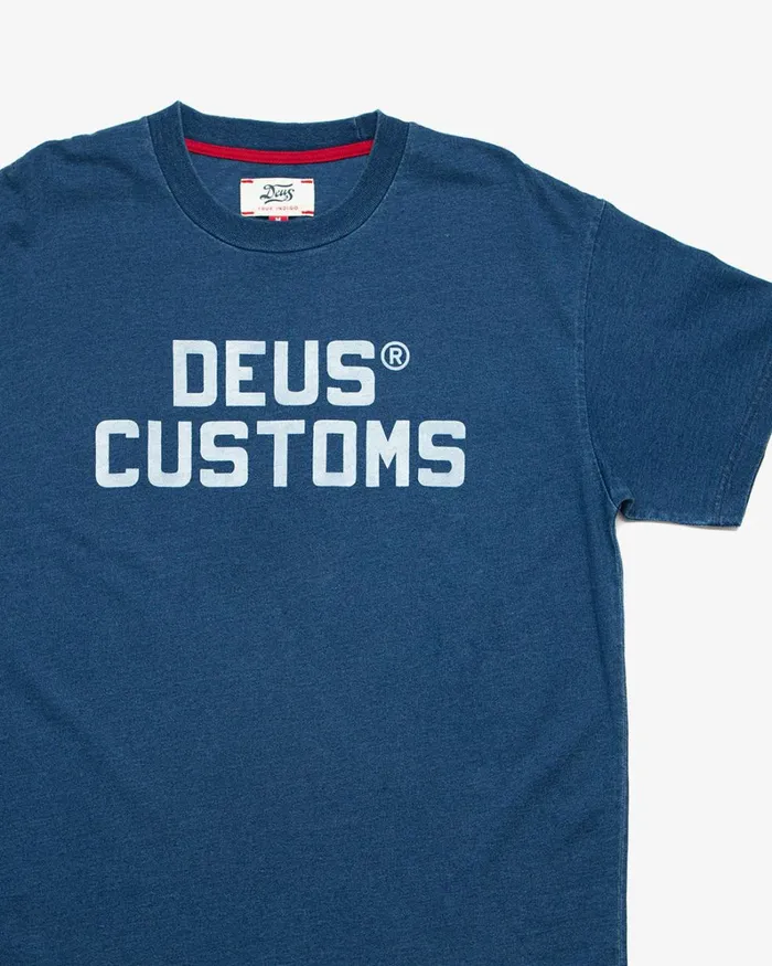 Men Twerkwear Indigo Tee 8211 Dark Indigo Deus Ex Machina Tees Men Twerkwear Indigo Tee 8211 Dark Indigo Deus Ex Machina Tees