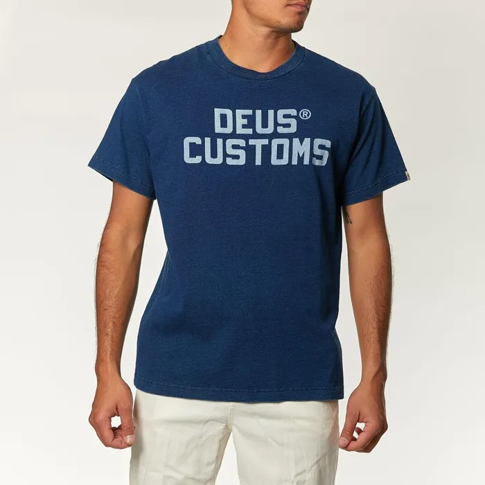 Men Twerkwear Indigo Tee 8211 Dark Indigo Deus Ex Machina Tees Men Twerkwear Indigo Tee 8211 Dark Indigo Deus Ex Machina Tees