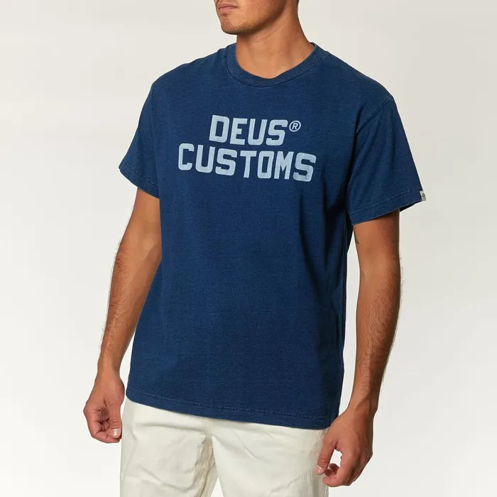 Men Twerkwear Indigo Tee 8211 Dark Indigo Deus Ex Machina Tees Men Twerkwear Indigo Tee 8211 Dark Indigo Deus Ex Machina Tees