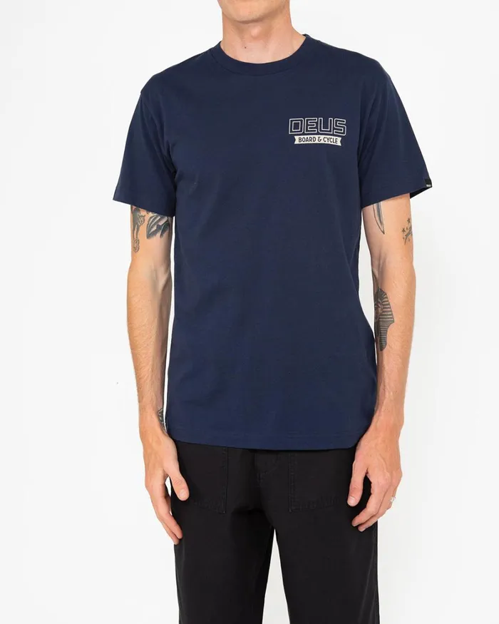 Men Vague Tee 8211 Navy Deus Ex Machina Tees Men Vague Tee 8211 Navy Deus Ex Machina Tees