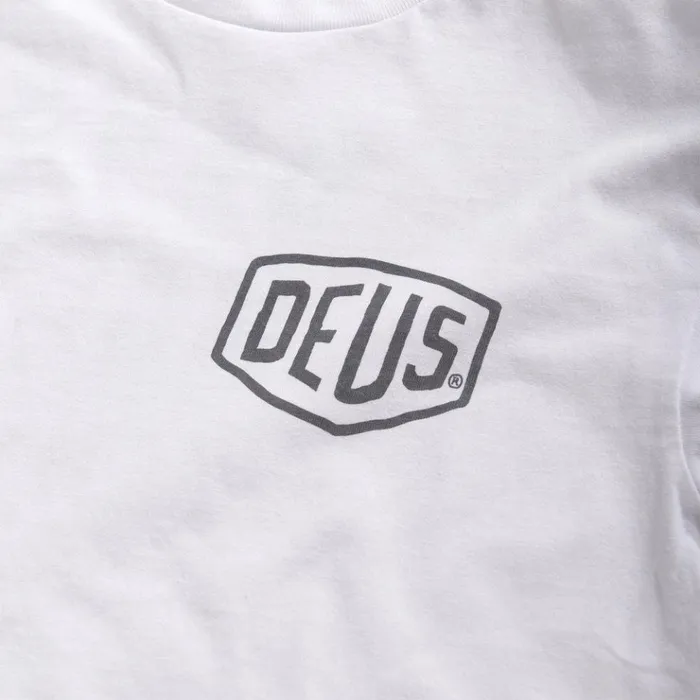Men Venice Address Long Sleeve Tee 8211 White Deus Ex Machina Tees