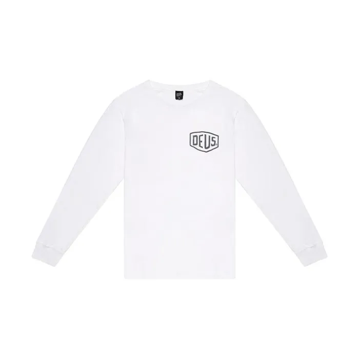 Men Venice Address Long Sleeve Tee 8211 White Deus Ex Machina Tees