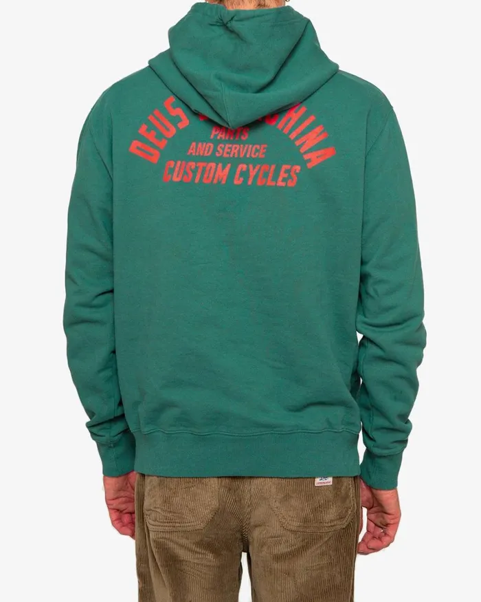 Men Wobbles Hood 8211 Jasper Green Deus Ex Machina HoodiesFleece Men Wobbles Hood 8211 Jasper Green Deus Ex Machina HoodiesFleece