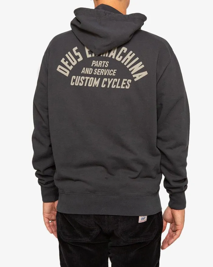 Men Wobbles Hood 8211 Phantom Black Deus Ex Machina HoodiesFleece Men Wobbles Hood 8211 Phantom Black Deus Ex Machina HoodiesFleece