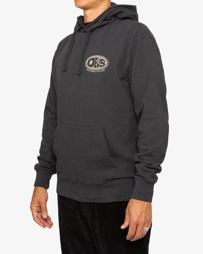 Men Wobbles Hood 8211 Phantom Black Deus Ex Machina HoodiesFleece Men Wobbles Hood 8211 Phantom Black Deus Ex Machina HoodiesFleece