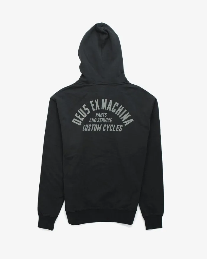Men Wobbles Hood 8211 Phantom Black Deus Ex Machina HoodiesFleece Men Wobbles Hood 8211 Phantom Black Deus Ex Machina HoodiesFleece