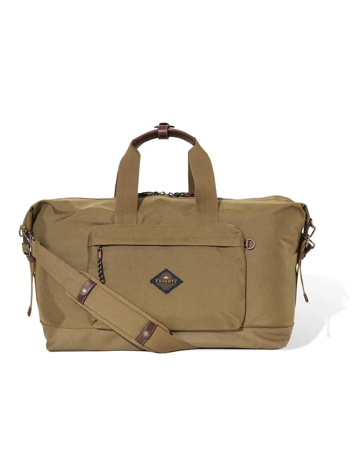 MenWomen Bags Faherty Latitude Weekender Duffel Olive