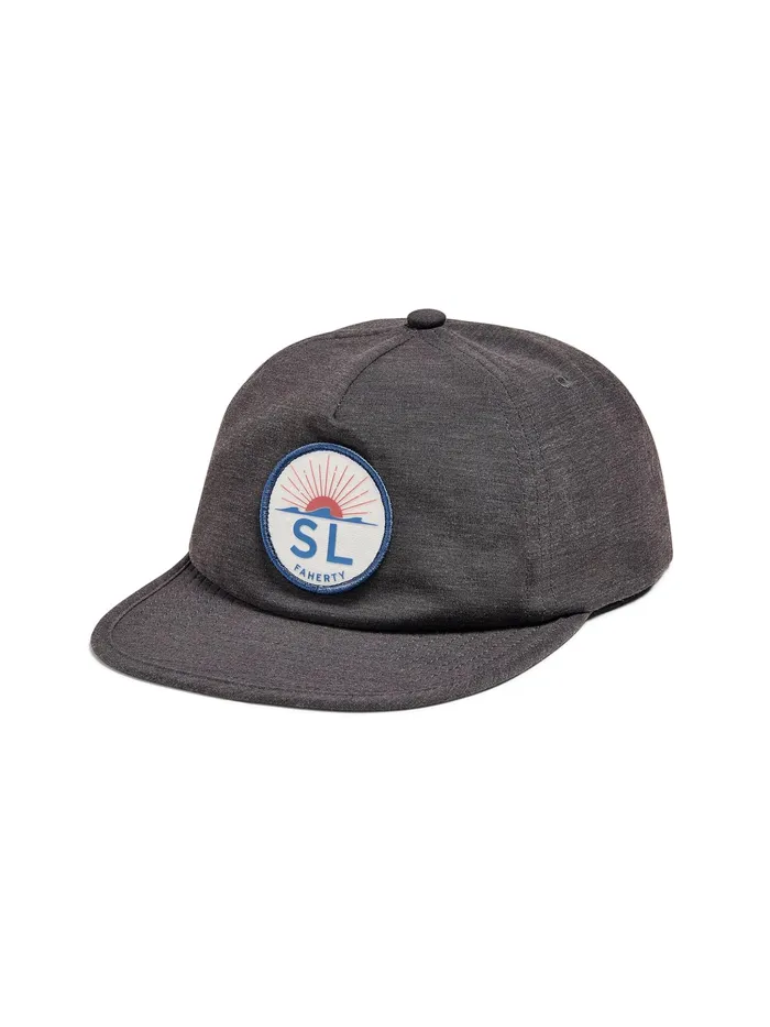 MenWomen Hats Faherty Spring Lake OG Logo All Day Hat Charcoal
