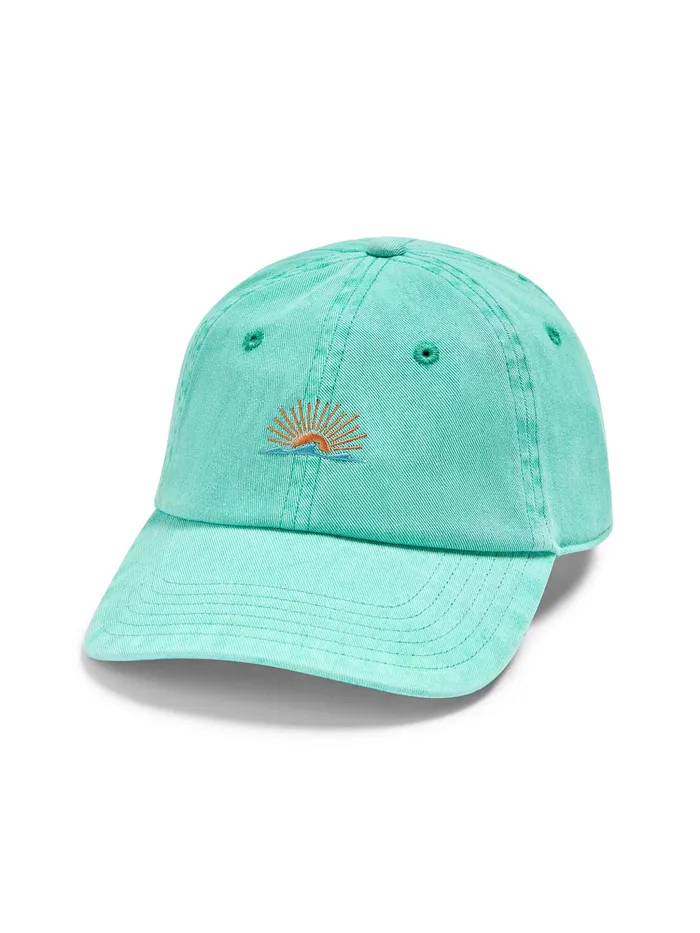 MenWomen Hats Faherty Sunwashed Baseball Hat Kelly Green